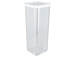 Банка для сыпучих пластик 2,2л Cubbo Scandi белый 26808