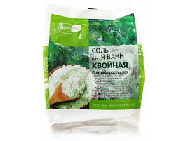 Соль для ванн 0,5кг Натуралист Хвойная