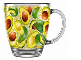 Кружка стекло 350мл 2025-Д Авокадус