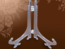 Подставка для тарелки прозрачная 15см