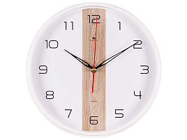 Часы настенные "21 Век" 29*29 2940-116 Текстура дерево круглые