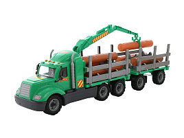 Автомобиль 55675 Майк-лесовоз с прицепом
