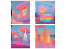 Тетрадь 96л. на спирали  Т5гр96 57662 "Безумный мир", эконом