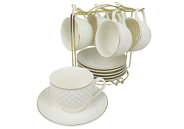 Сервиз чайный 12 пр 202335 на металлической подставке