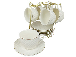 Сервиз чайный 12 пр 202335 на металлической подставке