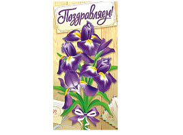 Конверт для денег Поздравляем ОКЛ-096 (жен)