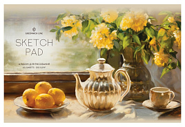 Альбом для рисования 40л. Greenwich Line PS40s-59517 "Flowers and tea", 120г/м2