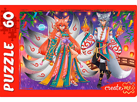 Пазл 60эл. Маги волк и лиса П60-0434