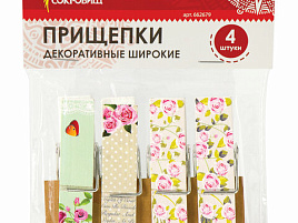 Прищепки декор 662679 Шебби-шик 4шт