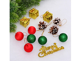 Набор новогодних украшений 201-5255 Merry Christmas 13шт