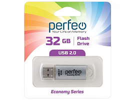 Флеш-драйв Perfeo USB 32Gb E01 серебро