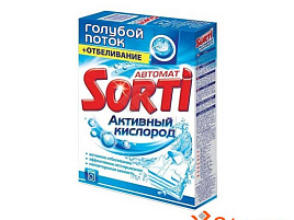 Стиральный порошок Sorti Автомат 350г Активный кислород Голубой поток(Казань)
