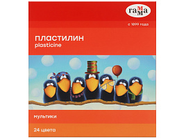 Пластилин 24цв. Мультики 171024 480гр. со стеком