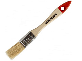 Кисть плоская натуральная щетина 20мм 108-3834 Шабашка