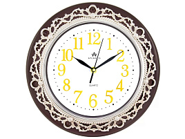Часы настенные Atlantis 29*29 TDL-6931L коричневые