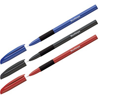 Ручка Berlingo 70753 "Metallic Pro" синяя, 0,7мм, грип