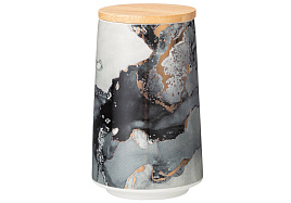 Банка для сыпучих керамика 0,8л 42-393 MOON ART