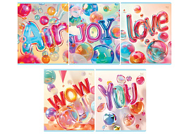 Тетрадь 48л.  Т5ск48_вл 64182 "Воздух", выб. лак