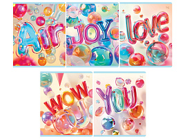 Тетрадь 48л.  Т5ск48_вл 64182 "Воздух", выб. лак