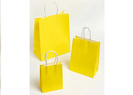 Упаковочная сумочка 12*15 604-397 крафт желтый SF-7174