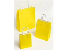 Упаковочная сумочка 12*15 604-397 крафт желтый SF-7174