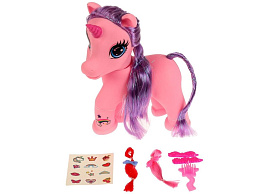 Игрушка на бат. PONY25-SP-RU Пони 25см, озвуч. 50 фраз и песен с аксесс