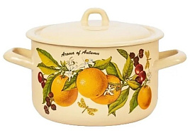 Кастрюля эмаль 2,9л С16111/4КмЭ Фруктовая фантазия