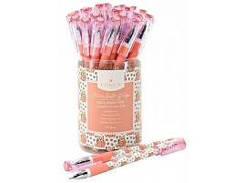 Ручка LOREX LXOPSSG-IC7 ILLEGALLY CUTE.CORGI Slim Soft Grip синий 0,5 мм бело-роз. кругл. корп. ultra-soft touch грип игольчатый наконечник