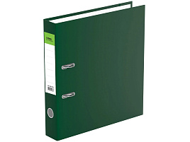 Папка регистратор 5см. СТАММ ММ-31806 "Офис", бумвинил, зеленая