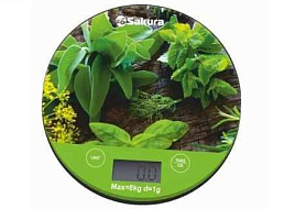 Весы кухонные SAKURA SA-6076G 8кг.