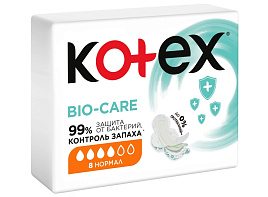 Прокладки Kotex Bio Care нормал 8шт.