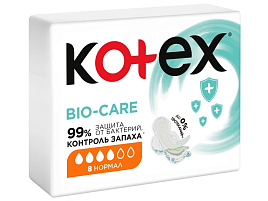 Прокладки Kotex Bio Care нормал 8шт.