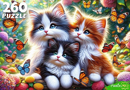 Пазл 260эл. Котята и бабочки Х260-4549