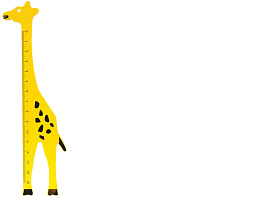 Линейка 15см. Мульти-Пульти PR_45223 "Жираф", пластиковая, прозрачная, желтая, европодвес