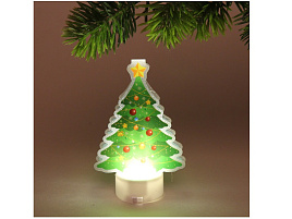 НГ Сувенир свет 196-0437 Зеленая елочка 10,5*7см