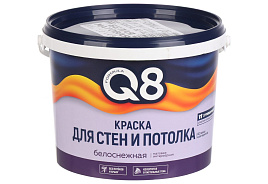 Краска в-д интерьерная 4,5л Formula Q8 матовая белая 0632