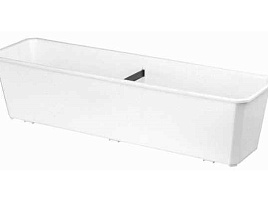 Кашпо цветочное балконное Basil L60 221600733/6683 мрамор