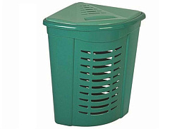 Корзина для белья угловая 50л Дюна 05003 ментол