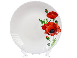 Тарелка обеденная 24см 448957 Алый мак