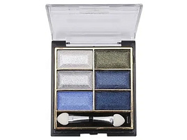 Тени для век 6 цветов Farres 1104-3 перламутровые