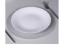 Тарелка обеденная 24см 818-028 Бьянко