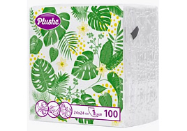 Салфетки 100л.Plushe Classic decor Монстера