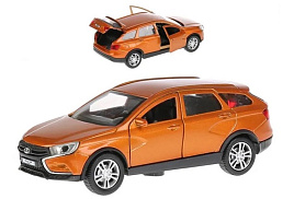 Машина металлическая VESTA-CROSS-GD LADA VESTA SW CROSS, 12 см