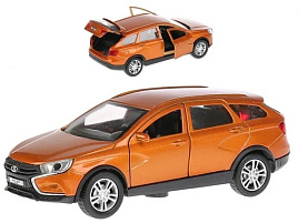 Машина металлическая VESTA-CROSS-GD LADA VESTA SW CROSS, 12 см