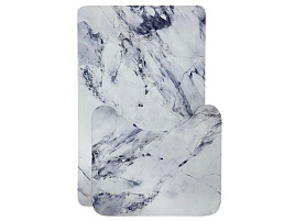 Коврик для ванной и туалета 50*80/50*45 Roomis диатомитовый D6  монсеррат серый