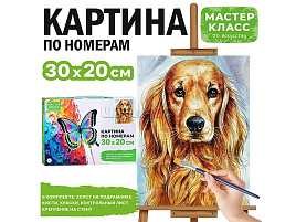 Картина для раскрашивания 20*30 MKR3020-101 Верный друг, по номерам