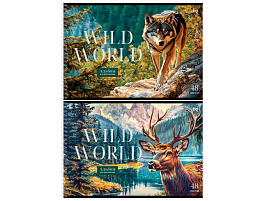 Альбом для рисования 48л. BG АР4гр48 08649 "Дикая природа" на спирали