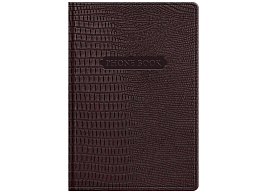 Телефонная книга BG Pb5_63334 "Reptile. Burgundy", А5, 80л., кожзам, с вырубкой