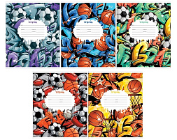 Тетрадь 18л. клетка  Т5ск18 62758 "Мячи"