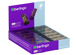 Ластик Berlingo BLc_00S22 "Golden Shade", прямоугольный, Eco-Pvc, 48*18*10мм, ассорти